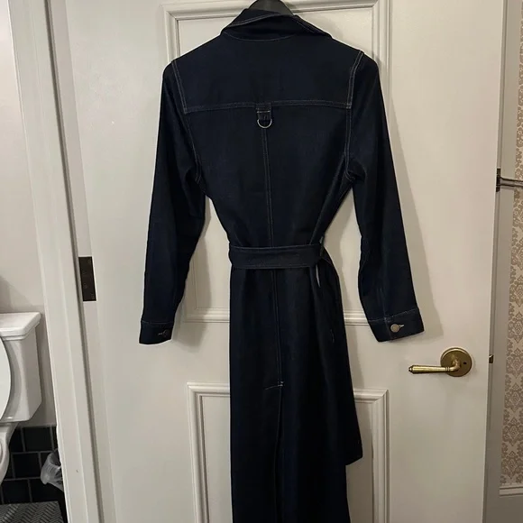 Liverpool Dark Blue Denim Jacket belted - Picture 4 of 7